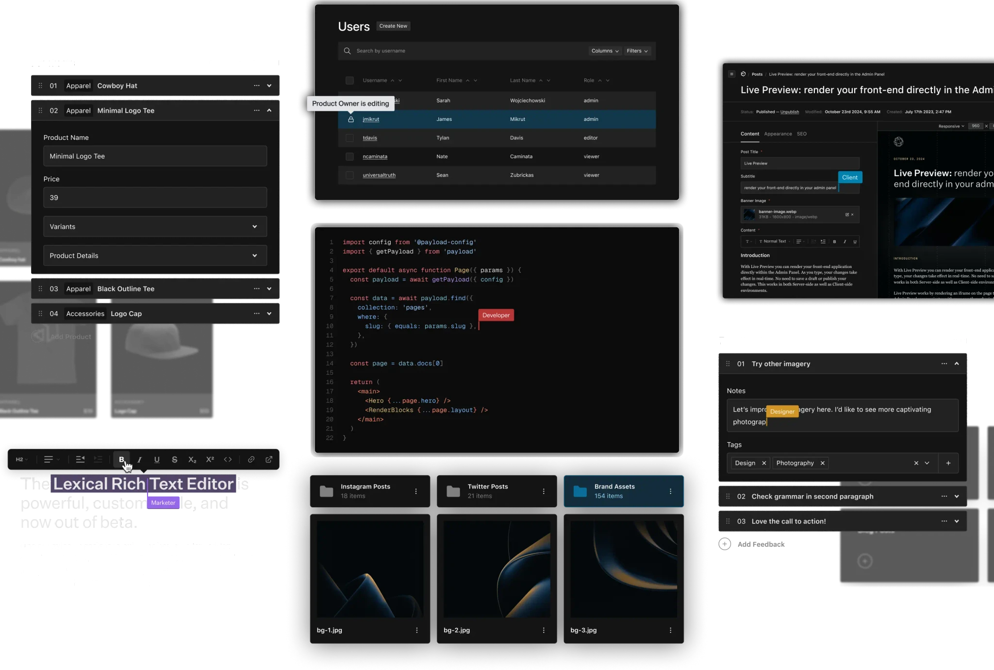 Payload CMS screenshot